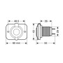 39005-S-01.jpg EXT-8, DOPPIA PRESA USB, MONTAGGIO AD INCASSO, 12/24V