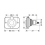 39007-S-01.jpg EXT-6, PRESA CORRENTE DIN, MONTAGGIO AD INCASSO, 12/24V