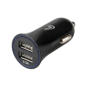 39012-S-02.jpg CARICABATTERIA 2 PORTE USB - 2500 MA - 12/24V