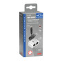 39068-S-01.jpg SILVER, PRESA CORRENTE DOPPIA CON PROLUNGA, 12/24V