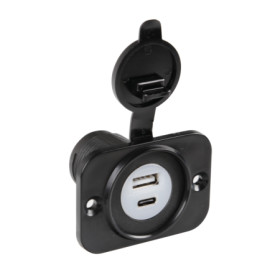 39120-S-02.jpg EXT-12, DOPPIA PRESA USB A + USB C, MONTAGGIO AD INCASSO, 12/24V
