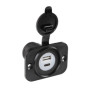 39120-S-02.jpg EXT-12, DOPPIA PRESA USB A + USB C, MONTAGGIO AD INCASSO, 12/24V
