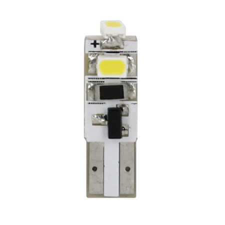 L108.jpg 12V HYPER-LED 3 - 3 SMD X 1 CHIP - (T5) - W2X4,6D - 2 PZ  - SCATOLA - BIANCO