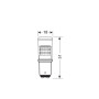 L097.jpg 12V MEGA-LED 3D - 1 SUPER SMD X 1 CHIP - (P21/5W) - BAY15D - 1 PZ  - D/BLISTER - BIANCO
