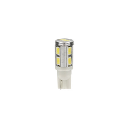 L068.jpg 10/30V MEGA-LED 10 - 10 SMD X 1 CHIP - (T10) - W2,1X9,5D - 2 PZ  - SCATOLA - BIANCO - DOPPIA POLARITÀ - RESISTENZA INCO