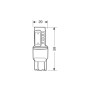 57931-S-01.jpg 12V MEGA-LED 20 - 8 SUPER CHIPS + 12 CHIPS - (W21/5W) - QUADRIFOCUS - W3X16Q - 1 PZ  - D/BLISTER - BIANCO - RESIS