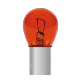 A002.jpg 12V RED DYED GLASS, LAMPADA 1 FILAMENTO - (P21W) - 21W - BA15S - 2 PZ  - D/BLISTER