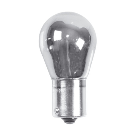 A002.jpg 12V LAMPADA 1 FILAMENTO - (P21W) - 21W - BA15S - 2 PZ  - D/BLISTER - CROMO/BIANCO