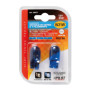 58077-S-01.jpg 12V BLUE DYED GLASS, LAMPADA ZOCCOLO VETRO - (W21W) - 21W - W3X16D - 2 PZ  - D/BLISTER
