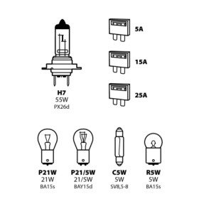 58157-C-01.jpg KIT LAMPADE DI RICAMBIO 8 PZ, ALOGENA H7 - 12V