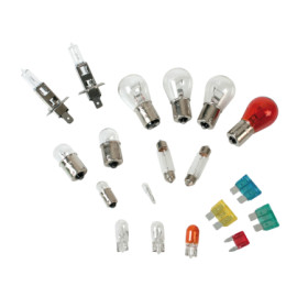 58161-D-01.jpg KIT LAMPADE DI RICAMBIO 19 PZ, ALOGENA 2X H1 - 12V