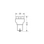 L001.jpg 12V LAMPADA MULTI-LED 11 LED - (PY21W) - BAU15S - 1 PZ  - SCATOLA - ARANCIO