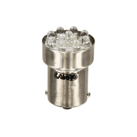 BA15s.jpg 12V LAMPADA MULTI-LED 11 LED - (R10W) - BA15S - 1 PZ  - SCATOLA - ROSSO