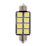 58418-S-02.jpg 12V LED SERIES - 8 SMD X 3 CHIPS - 15X42 MM - SV8,5-8 - 1 PZ  - D/BLISTER - BIANCO - DOPPIA POLARITÀ - RESISTENZA