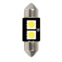 L064.jpg 12V LED SERIES - 2 SMD X 3 CHIPS - 10X32 MM - SV8,5-8 - 1 PZ  - SCATOLA - BIANCO - DOPPIA POLARITÀ - RESISTENZA INCORPO