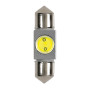 L051.jpg 12V LED SERIES - 1 SMD X 2 CHIPS - (C5W) - 10X36 MM - SV8,5-8 - 1 PZ  - D/BLISTER - BIANCO