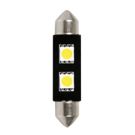 12V LED SERIES - 2 SMD X 3 CHIPS - 10X42 MM - SV8,5-8 - 1 PZ  - D/BLISTER - BIANCO - DOPPIA POLARITÀ - RESISTENZA INCORPORATA L052.jpg 12V LED SERIES - 2 SMD X 3 CHIPS - 10X42 MM - SV8,5-8 - 1 PZ  - D/BLISTER - BIANCO - DOPPIA POLARITÀ - RESISTENZA INCOR