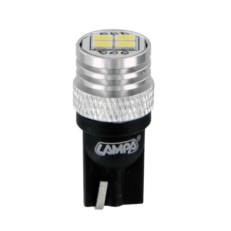 L150.jpg 12V MEGA-LED 12 - 4 SMD X 3 CHIPS - (T10) - W2,1X9,5D - 2 PZ  - D/BLISTER - BIANCO - DOPPIA POLARITÀ