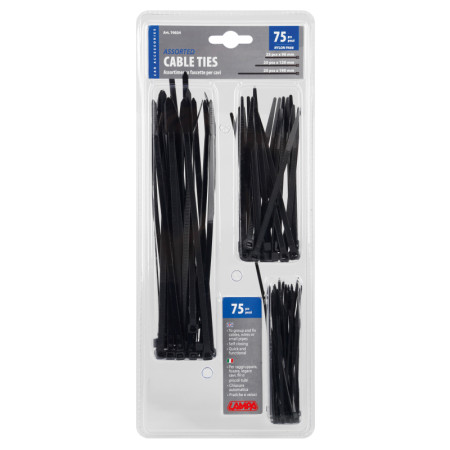 70024-C-01.jpg FASCETTE IN NYLON PER CAVI, SET 75 PZ