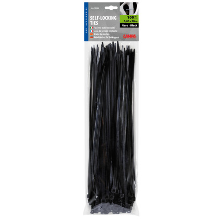 70039-A-01.jpg Fascette fermacavo 100 pz - 30 cm - nero