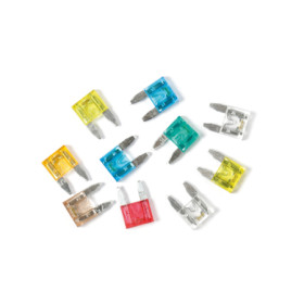 SMART LED, MIX 10 MICRO-FUSIBILI LAMELLARI CON SPIA A LED, 12/32V 70196-A-01.jpg SMART LED, MIX 10 MICRO-FUSIBILI LAMELLARI CON SPIA A LED, 12/32V