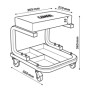 71490-S-01.jpg SGABELLO DA OFFICINA RETTANGOLARE CON VASSOIO PORTAUTENSILI