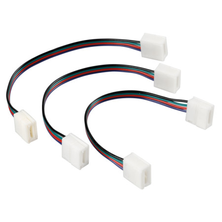 73649-S-02.jpg CONNECT-2, CONNETTORI CON PROLUNGA PER STRISCE A LED RGB, SET 3 PZ