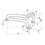90187-D-01.jpg SUPPORTO TARGA LATERALE PER SCOOTER CON MOTORE PIAGGIO