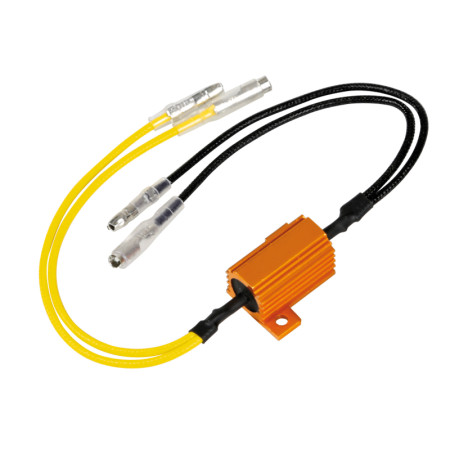90469-S-02.jpg RESISTENZE PRE-CABLATE CON CONNETTORI RAPIDI, 2 PZ - 12V - 6 OHM - 25 W