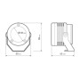 90534-S-01.jpg O-LUX, COPPIA FARI AUSILIARI A LED, 12V - BLU
