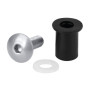91652-S-01.jpg SCREEN FIT-KITS, KIT DADI GOMMATI CON VITI E RONDELLE (5 MA) - 10 PZ - ARGENTO
