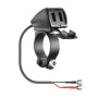 91812-S-04.jpg TREK, DOPPIO CARICATORE USB RESISTENTE ALL'ACQUA, 3 TIPI DI FISSAGGIO -  5400 MA - 30W - 12/24V