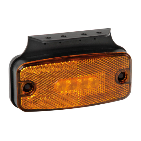 97020-A-01.jpg LUCE INGOMBRO CON CATARIFRANGENTE E STAFFA, 10/30V - 4 LED - ARANCIO