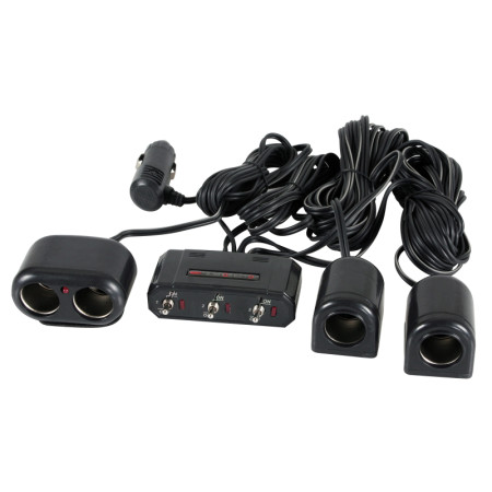 98138-C-01.jpg S4, KIT 4 PRESE ACCENDISIGARI CON PROLUNGA 12/24V