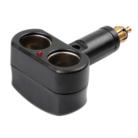 98348-C-01.jpg AD-1, ADATTATORE PRESA CORRENTE DOPPIA, 12/24V