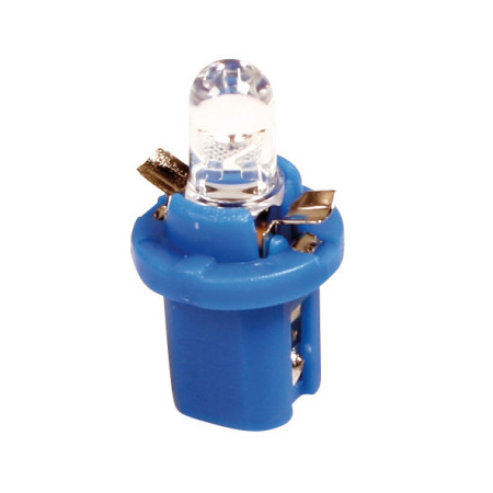 B8v5d.jpg 24V LAMPADA CRUSCOTTO 1 LED - B8,5D - 2 PZ  - D/BLISTER - BIANCO