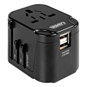 TRAVEL MATE ELITE, ADATTATORE UNIVERSALE DA VIAGGIO + CARICATORE USB A 2 PORTE P15005-S-02.jpg TRAVEL MATE ELITE, ADATTATORE UNIVERSALE DA VIAGGIO + CARICATORE USB A 2 PORTE