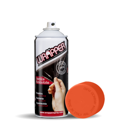 WR2004-A-01.jpg WRAPPER, PELLICOLA SPRAY RIMOVIBILE, 400 ML - ARANCIO PURO - RAL 2004