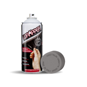 WR7530-A-01.jpg WRAPPER, PELLICOLA SPRAY RIMOVIBILE, 400 ML - GRIGIO ALLUMINIO METALLIZZATO