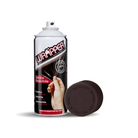 WR8017-A-01.jpg WRAPPER, PELLICOLA SPRAY RIMOVIBILE, 400 ML - MARRONE CIOCCOLATA - RAL 8017