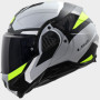 ff910 triple.jpg CASCO MODULARE LS2 FF910 ADVANT II TRIPLE LIGHT GREY YELLOW -06 XL