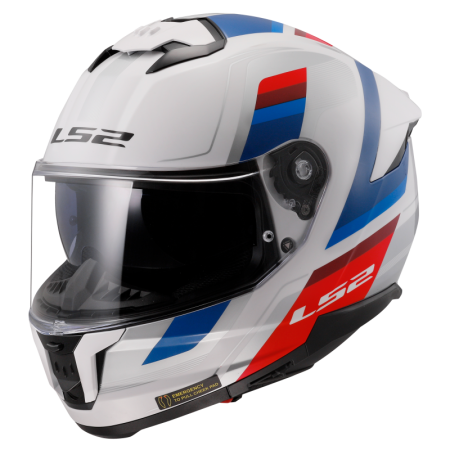 CASCO INTEGRALE LS2 FF808 STREAM II VINTAGE BIANCO/BLU/ROSSO