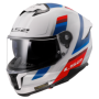 CASCO INTEGRALE LS2 FF808 STREAM II VINTAGE BIANCO/BLU/ROSSO