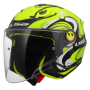 CASCO JET LS2 OF622 FUNNY II GLUP H-V YELLOW