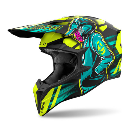 airoh_wraaap_2206_helmet_cyborg_giallo_2.jpg CASCO CROSS AIROH WRAAAP CYBER YELLOW MATT TAGLIA L