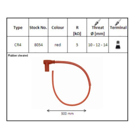 ATTACCO CANDELA CR4FILO ROSSO 598054.jpg ATTACCO CANDELA CR4FILO ROSSO