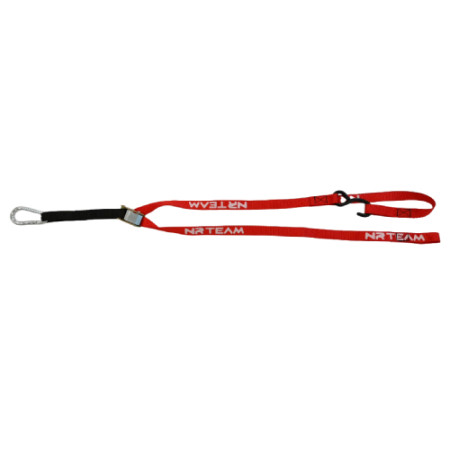 DS89.PU10R.jpg COPPIA CINGHIE FISSAGGIO MOTO UP 25mm.NERO/ROSSO