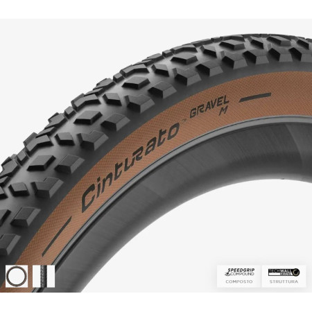 3833200-2.jpg COPERTONE CINTURATO GRAVEL M - 650BX45 NERO/MARRONE (CLASSIC) TECHWALL GRAVEL