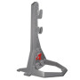 R24 CON BICI.jpg RTECH CAVALLETTO BICI GRIGIO QUANTUM - LOGO ROSSO