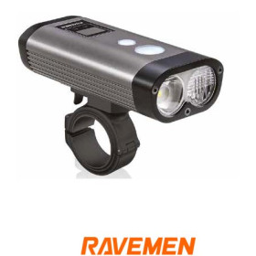 PR 1600.jpg RAVEMEN LUCE 1600 LUMEN ANTERIORE ARGENTO